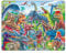 Larsen CZ4 Rahmenpuzzle für Kinder I Fröhliche Dinosaurier I Puzzle ab 4 Jahre I Kinderpuzzle mit 43 Teilen I Spielerisches Lernen & Kinderentwicklung