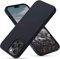 OitiYaa Silicone Case Compatible with iPhone 14 Pro Max Case 6.7 Inch, Soft Ultra Slim Protective Shockproof Liquid Silicone Phone Case with Anti-Scratch Microfiber Lining,Black