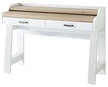 Froschkönig24 Jasmin Sekretär Schreibtisch Schreibkommode Pinie hell/Artisan Eiche
