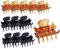 LYQNIHOB 12 Clip per Capelli Donna Artiglio in Plastica, Adatte per Capelli di Media Grandezza Perfette per lo Styling dei Capelli, in Nero e Marrone Mini e Pratiche
