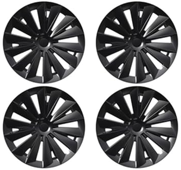 Autozubehör, kompatibel for Tesla Model Y Wheels Cover 19 Zoll 2023 Zubehör Black Swords X Style Radkappen 19 Zoll Ersatz, kompatibel for Gemini Radkappen (Color : Matte Black)