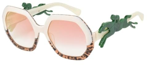Longchamp Damen Sonnenbrille Lo623Sh-104 ø 55 mm, Schwarz, Medium, Schwarz, Medium