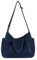 Jywmsc Denim-Tragetasche für Damen, Canvas-Tragetasche mit Reißverschluss, Große Kapazität, Lässige Umhängetasche, Denim-Geldbörsen