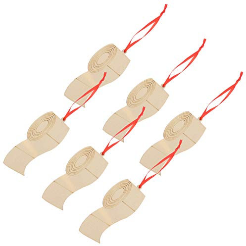 IMIKEYA 18 STK Toilettenpapier Anhänger aus Holz Graffiti-Anhänger runde Etiketten Dekoration Schlafzimmer Bedroom Decoration Weihnachtsdekorationen Christbaumschmuck Weihnachtsverzierung
