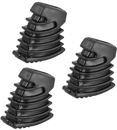 BESTonZON 6 Pz Piedini in Gomma Per Tamburo Parti Di Percussioni Piedini Del Supporto Per Piatti Trigger Di Batteria Supporti Per Grancassa Staffe Hardware Piedini a Cremagliera Black