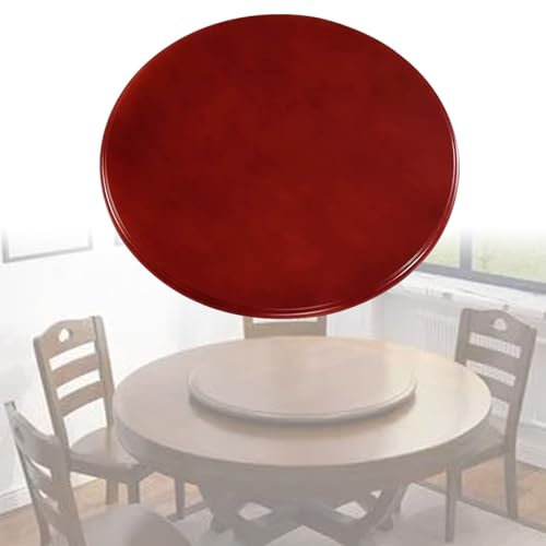 Plato Giratorio Redondo Lazy Susan, Bandeja giratoria Grande para Mesa de Comedor, Bandeja de TV, Gira 360°, diámetro 80 cm/31,5 Pulgadas