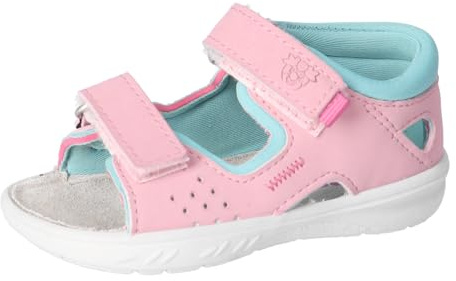 RICOSTA Mädchen Badesandalen MANTU, Kinder Lauflernschuhe, Weite: MITTEL, waschbar, Outdoorsandalen, Aquaschuhe, Mallow/Frozen (330), 24 EU