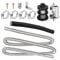 180cm Stainless Steel Exhaust Hose for Generator with Silencer + 25mm Inlet Pipe + Exhaust Pipe + Air Filter + 4 Clamps + Accessories, for Air Diesel Heater, Auto Parking Auxiliary Heater