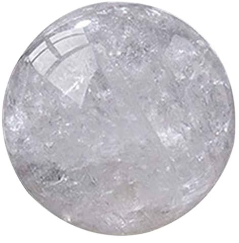 SUPBEI Naturalweißkristallkugel, Heilmeditation handpolierter Feng Shui Edelstein für Feng Shui, Reiki, Chakra, Wahrsager,3.15in(8cm)