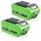 VANTTECH 2Packs 6.0Ah 29462 Akku-Ersatz für Greenworks 40V Akku MAX 22272 27062 21242 29462 29252 20202 22262 25312 20642 Kompatibel mit GreenWorks 40V Lithium Power Tools