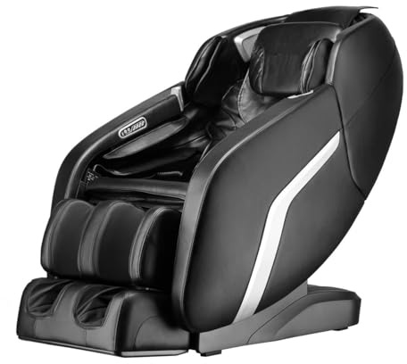 Supply24 since 2004 Massagesessel „Dublin“ mit Zero Gravity, Rollentechnik, Heizung, Luftionisation, Bluetooth & Lautsprechern – 12 Massageprogramme – Armmassage, Beinmassage & Fußmassage Schwarz