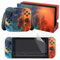 eXtremeRate Aufkleber Sticker Skin Decal Folie Abziehbild Faceplates Kleberfolie mit 2 Displayschutzfolie für Nintendo Switch/NS Konsole&Joy-Con&Dock&Griff(Orange Galaxie)