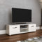 Vida Designs Cosmo TV Unit 2 Door Modern Gloss Matte MDF Living Room Cabinet Media Stand Furntiure White 140cm