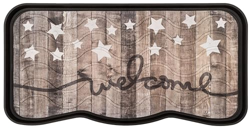 Nicoman Boot Tray Shoe Organiser Soft Rubber Non Slip Washable Multipurpose Container Floor Carpet Protection for Indoor Outdoor - (Stars, Pack of 1)