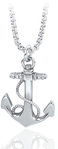 SAGA GIOIELLI® HERREN KETTE ANKER STAHL, Edelstahl