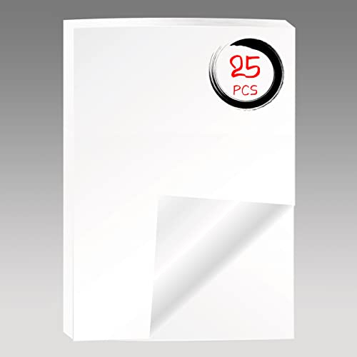 25 Blatt A4 Pergamentpapier Transparentpapier Transparentpapier für Inkjet-Laserdrucken, Zeichnen, Grafikdesign, Architektur, Handwerk (25)