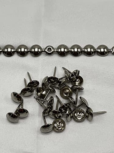 Laneys Silver/Nickel Upholstery Nail Strip with Studs 3 Metres