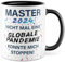 Master 2025 Tasse, Master Abschluss Geschenk Mann Frau lustig, Kaffeetasse für Masterstudent Masterstudentin Deko Masterarbeit, Uni Master-Studium Geschenkidee Kaffeebecher