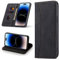Leaisan Handyhülle für iPhone 14 Pro Hülle Premium Leder Flip Klappbare Stoßfeste Magnetische [Standfunktion] [Kartenfächern] Schutzhülle für iPhone 14 Pro 5G Tasche - Schwarz