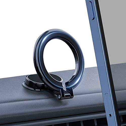 powerland Handyhalterung Auto Magnet Entwickelt für iPhone 14/13/12 Serie Magsafe Autohalterung, 【Upgrade faltbar】 Universal 360° Drehbar Magnetische Kfz Handyhalter Kompatibel Alle Smartphones