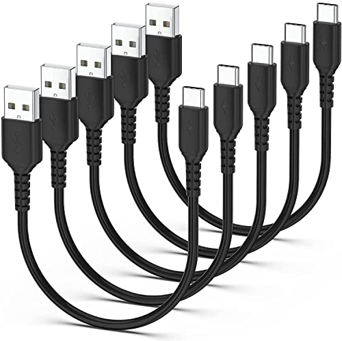 USB C Kabel Kurz 30cm[5-Stück], 3A Schnellladekabel USB A auf USB C Ladekabel Typ C Datenkabel für Samsung Galaxy S21 S20 S10 S9 S8+, Note 10/9/ 8+, Huawei P30/P20, Xperia XZ, Google, OnePlus