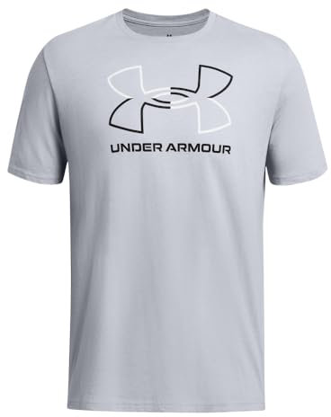 Under Armour Global Foundation Herren-T-Shirt, kurzärmelig, (011) Mod Gray Medium Heather/Black, 5X-Groß
