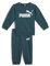 PUMA Unisex Baby Minicats Ess Crew Jogger Fl Trainingsanzug, Kaltgrün, 68 EU