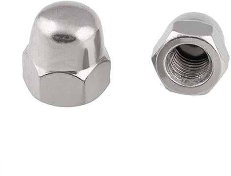 LXURY 1/2 Stück M10 x 1,25/M12 x 1,25 mm Sechskant-Hutmutter mit Feingewinde, 304 Edelstahl, DIN1587, Sechskant, dekorative Halbkreiskappe, Abdeckmutter, Kuppelmutter (Size : M12x1.25mm(2pcs))