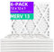 12x12x1 MERV 13 (6-Pack) Pleated Air Filter (Actual Size: 11.69 x 11.69 x 0.75) MPR 1900 & FPR 10, Furnace Air Filters