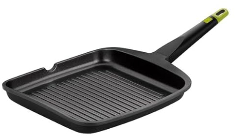 BRA Grill con Rayas Aluminio Fundido Foodie 28 Cm Induccion