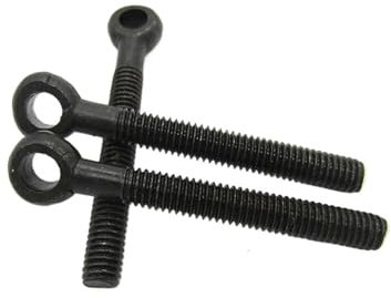 Aqxypas Q190 Q191 DIN444 UNI6058 Ringschrauben aus Kohlenstoffstahl M6 M8 M10 M12 Ringverbindungsschraube C0082 (Size : M10-100mm(2pcs))