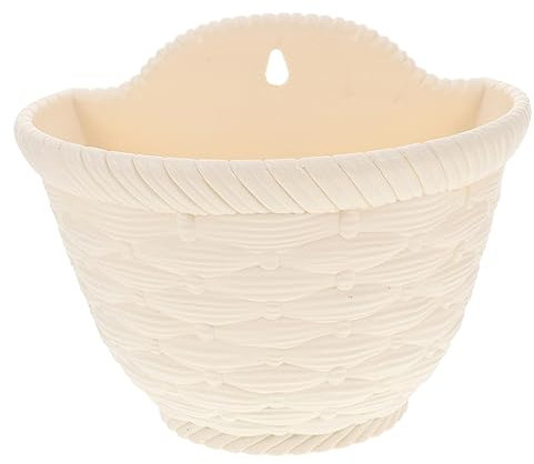 ORFOFE Pot De Fleurs Suspendu Plastique pour Mur Jardinière Légère avec pour Intérieur Et Extérieur pour Décorer Balcon Jardin Et Salon