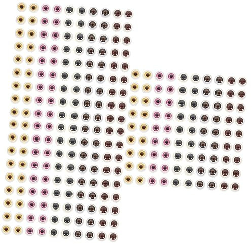 Cabilock 300 STK künstliche Augen Spielzeug Halloween Dekoration Toys simulierte Puppenaugen handwerkliche Sicherheitsaugen Puppenzubehör selber Machen zubehör für puppenaugen selber Machen
