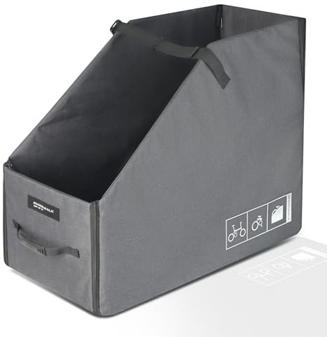 Hanzete Folding Bike Storage Box with DustCover Bicycle Storage Bag Outdoor Foldable Easy Carry Storage Bag for Folding Bike