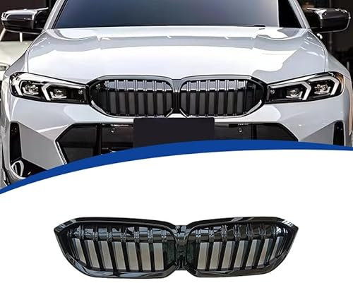REMAZ Auto Frontstoßstange Mesh Grill für BMW 3 Series G20 LCI 2023 2024, Auto Kühlergrill Stoßstange Mesh Grill Frontstoßstange Langlebig