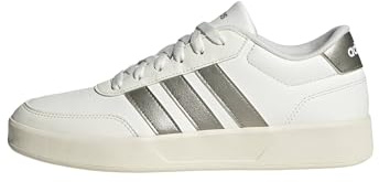 adidas Femme BREAKNET 3.0 Shoes, Core White/Cyber met./Off White, 39 1/3 EU