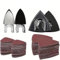 104pcs Multi-Tool Sanding Pad Kit, 2Pcs Triangle Sanding Pads and 2Pcs Finger Sanding Pad -100Pcs Sandpaper Includes 5 Grits for Versatile Sanding