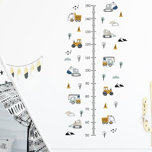 Wandmesslatte, Auto, Aufkleber, Kinderzimmer, Jungen, Wachstumsbild, Wandaufkleber, für Jungen, Höhenmessung, Wachstumsregel, Wanddekoration, Babyzimmer, Geschenk