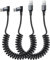 SUNGUY Cavo USB C Spirale 90 Gradi, [2 pezzi 0,4M-1M] Cavo USB Type-C Ricarica Rapida per Android Auto & Carplay, iPhone16/15 Series, Galaxy S25 S24 S23 S22, Google Pixel, Xiaomi
