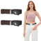 Mabor 2 Stück Unsichtbarer Gürtel Damen，Gürtelschlaufen Ohne NähenTaillengürtel Damen Stretch Gürtel Ohne Schnalle zu Weite Hose Enger Machen für Jeans Löcher Schnallenloser Kleid Stretchgürtel