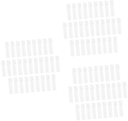 Didiseaon 3sets Perfume Sample Bottle Sample Bottles Bottle Cap Clear Mini Travel Bottles Empty Nail Polish Bottles Spray Empty Sample Bottle Perfume Sample Organizer Lid Glass 50pcs*3