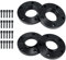GEARMONSTER 4x Spurverbreiterungen 15mm & 20mm Spurverbreiterung LK:5x120mm NLB:72.6mm mit 20 Stück Radschrauben M12x1.5mm 40/45mm für BMW 3er