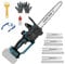Akku-Kettensäge 6 &8 &12 Zoll, Kompatibel mit Makita 18V Akku, Elektrische Handkettensäge mit 3 Kette, Automatische Kettenschmierung für Gartenarbeit Astschere Holzschneiden (Ohne Akku & Ladegerät)