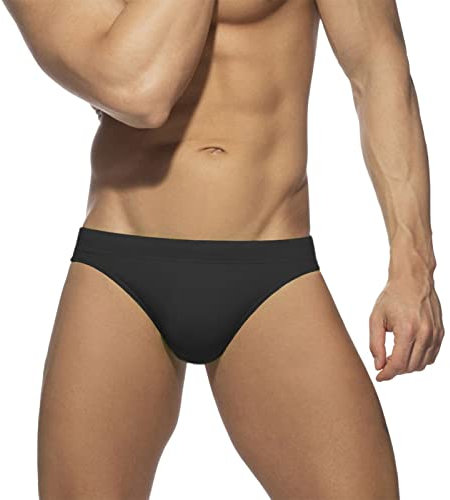 pvucpot Costume Piscina Uomo Slip Vita Bassa con Pad Rimovibile Parigamba Mare Nuoto Stampa Costumi da Bagno Imbottiti Swimwear Bottoms Slip da Nuoto Tinta Unita