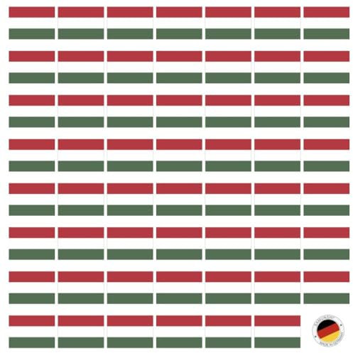 Samunshi® Aufkleber Set Ungarn Fahnen Auto Aufkleber Sticker 55 Flaggen Set je 5cm breit | Länderflaggen Natiaonflahnen Länderfahnen | Camper Fahrrad Auto Motorrad