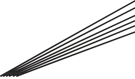 QUARKZMAN 10 Pièces Barre en Fibre de Carbone, 2mm x 400mm Tige de Carbone pour Avion RC, Bricolage, Cerf-Volant, Tube d'Aile de Quadricoptère, Réparation de Bras