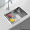 EYTFYZGL Fregadero de Cocina Cuadrado de Acero Inoxidable de un Solo Seno bajo encimera con Cesta, 54 x 44 cm