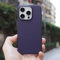 JZFDCLF Custodia di ricarica wireless magnetica di lusso con motivo ondulato per iPhone 16, 15, 14, 13, 12 Pro Max, rigida in PC opaco, viola scuro, per iPhone 15 Pro