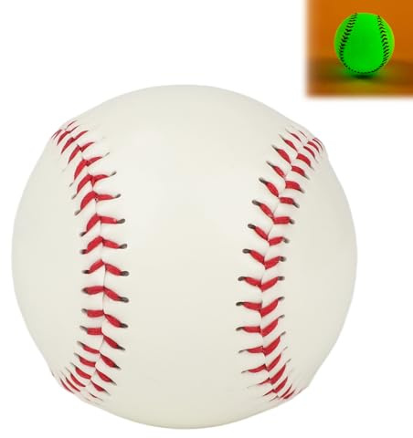 Goktvai Im Dunkeln Leuchtender Baseball, Handgefertigt Leuchtender Baseball Offizielle Größe und Gewicht für Spieler Freunde Fans Nachtspieltraining