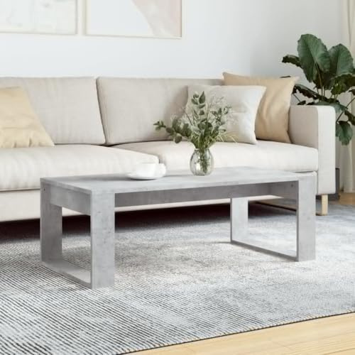 Générique Table Basse Gris béton 102x50x35 cm Bois d'ingénierie, Meubles, Tables, Tables Basses et Tables d'appoint, Tables Basses, Gris, (Poids 11.13KG)